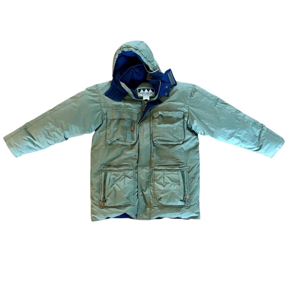 Alaska Down And Leather Mens Large Goose Down Coat